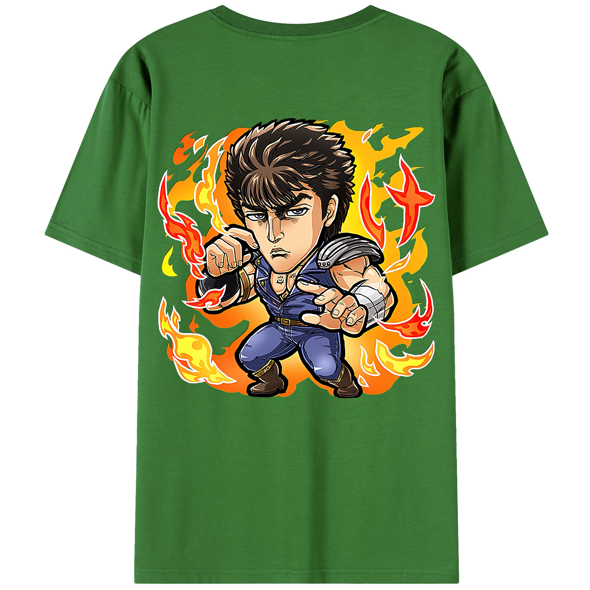 （画像用） 北斗の拳 Fist of the North Star レディース半袖Tシャツ(バックプリント)